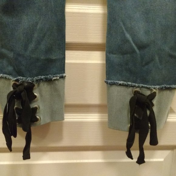 Tribal Jeans - Ankle Ties -NEW - Picture 1 of 12